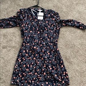 Blue floral dress